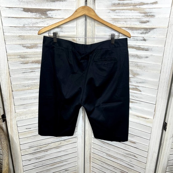 Magaschoni Women's Cotton Trouser Shorts Toggle Closure Navy 10 Nautical Preppy - Picture 4 of 12